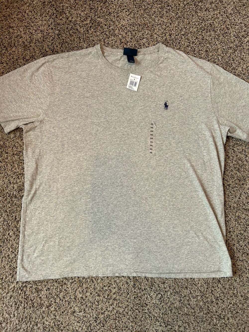 Polo Ralph Lauren T-Shirt Size XXL Grey Cotton Short Sleeve Crew Neck NWT